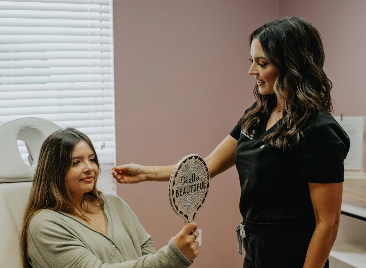 skin assessment during a consultation